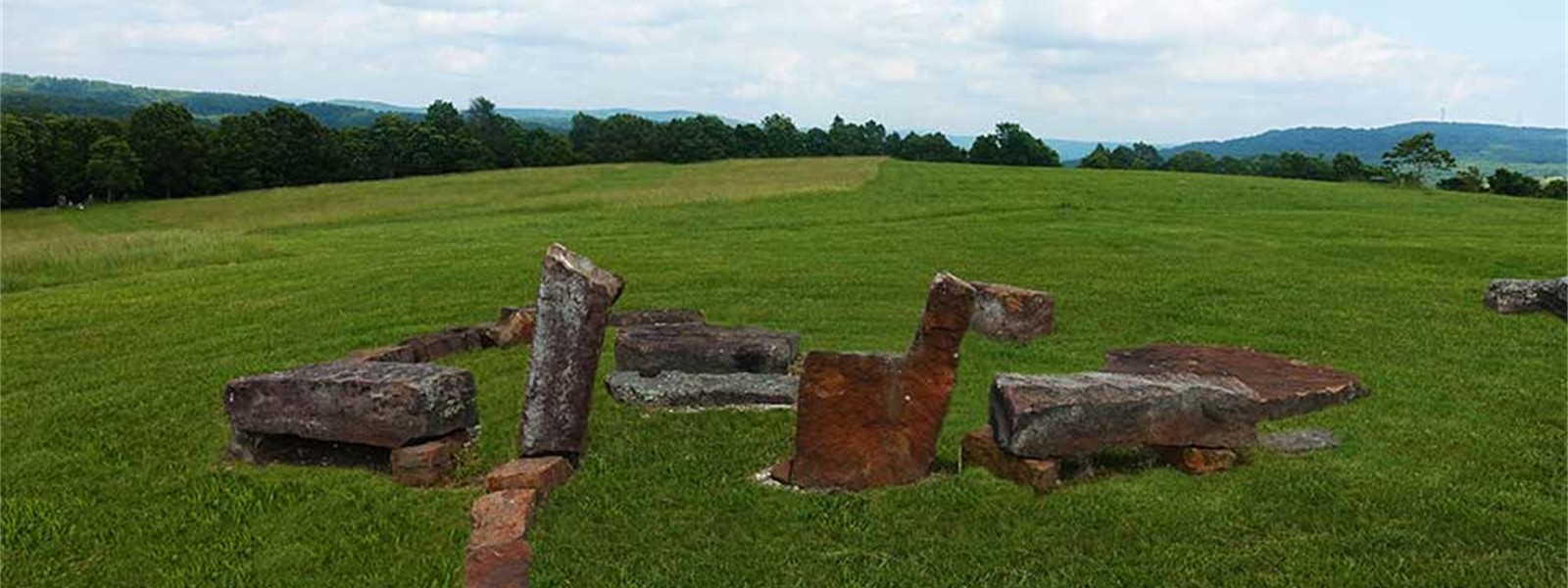 a stone circle for the ceremony